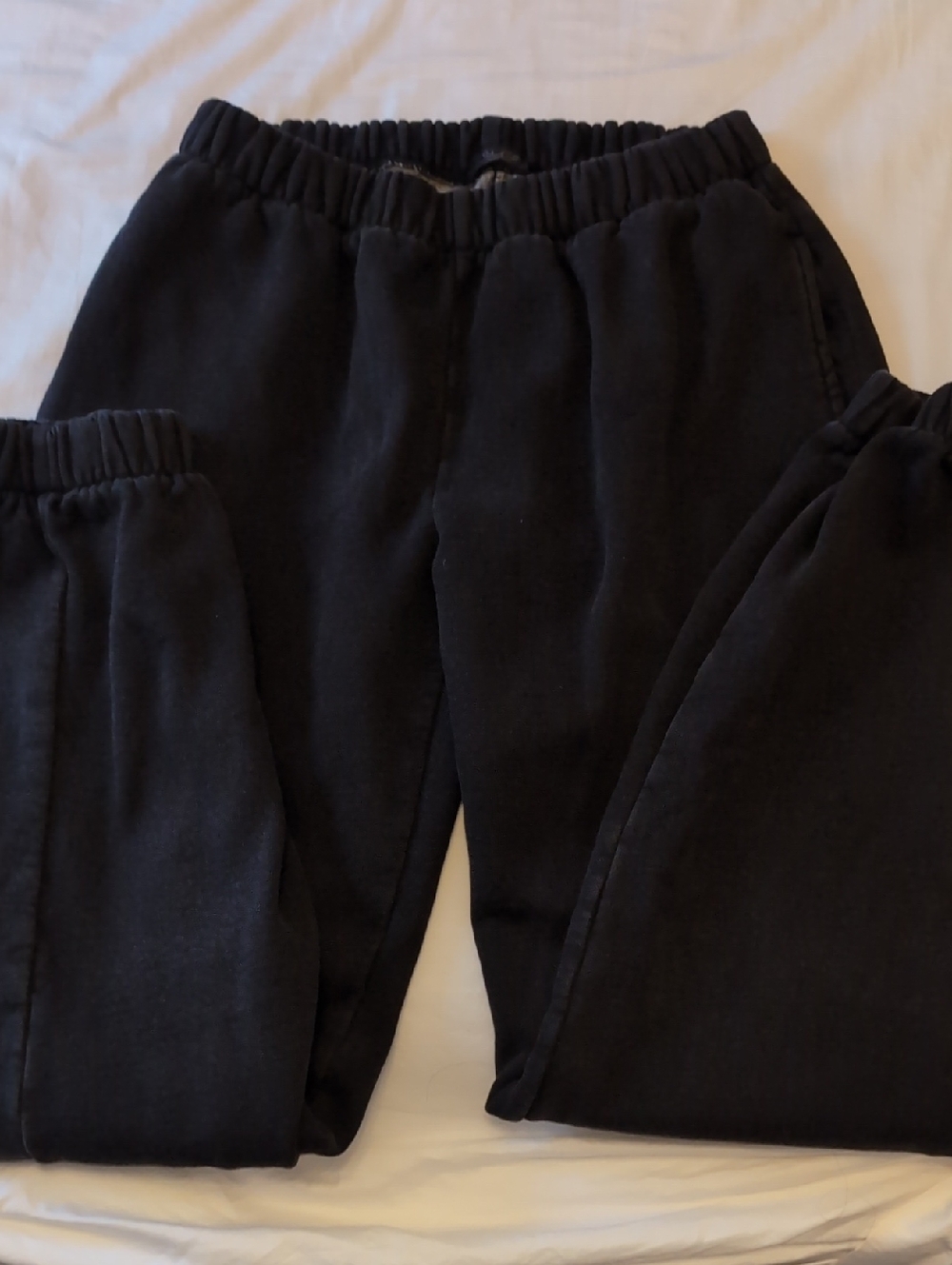 Brandy Melville Black Elastic-Waist Joggers